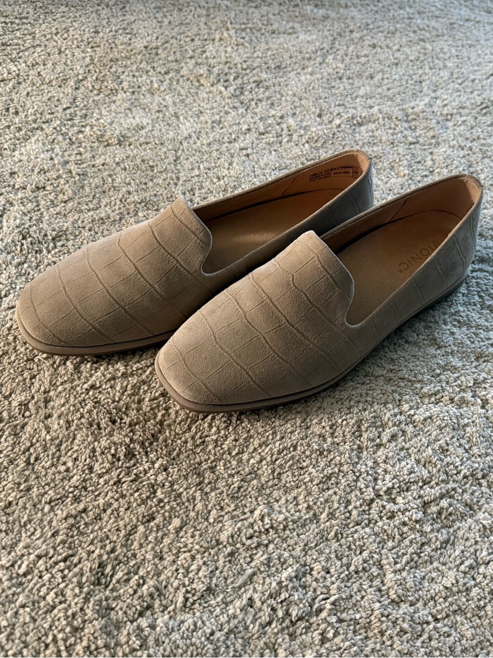 Vionic Willa 2.0 Slip-On Flats Cobblestone Nubuck | 9.5 | EUC